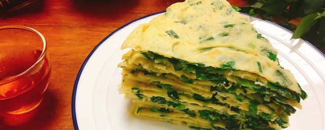 野韭菜鸡蛋饼的做法 野韭菜鸡蛋饼做法简介