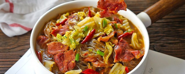 怎样做牛肉粉条炖白菜 制作牛肉粉条炖白菜的技巧