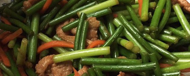 蒜苔炒酱爆肉如何做 蒜苔炒酱爆肉的做法