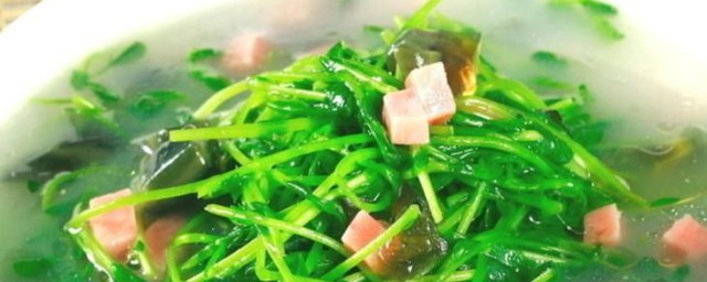 豆苗菜汤如何做 豆苗菜汤做法介绍