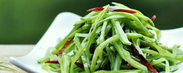 三丝炒扁豆做法 三丝炒扁豆怎样做