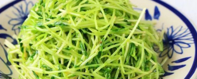 豌豆苗怎样炒 豌豆苗的做法