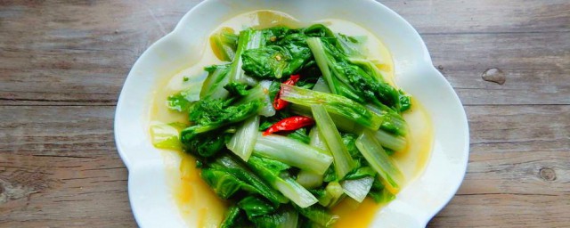 清炒小白菜 怎样做清炒小白菜