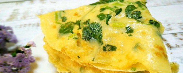 香菜摊鸡蛋的做法 香菜摊鸡蛋怎样做
