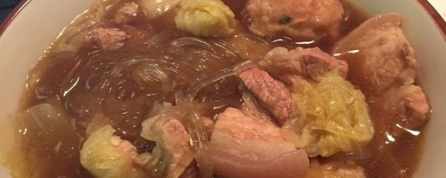猪肉白菜炖粉条的要领 猪肉白菜炖粉条的做法步骤