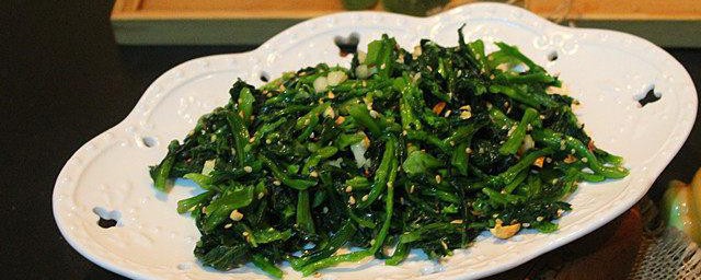 凉拌橄榄菜如何做才好吃 凉拌橄榄菜的做法
