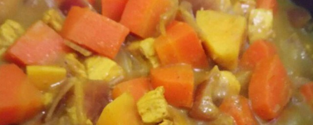红咖喱鸡肉炖杂蔬怎样做 红咖喱鸡肉炖杂蔬的做法