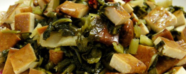 雪菜炒豆干的做法 雪菜炒豆干的制作技巧