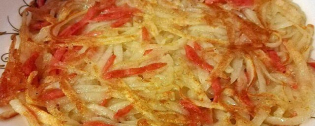胡萝卜土豆丝饼的做法 胡萝卜土豆丝饼怎么做