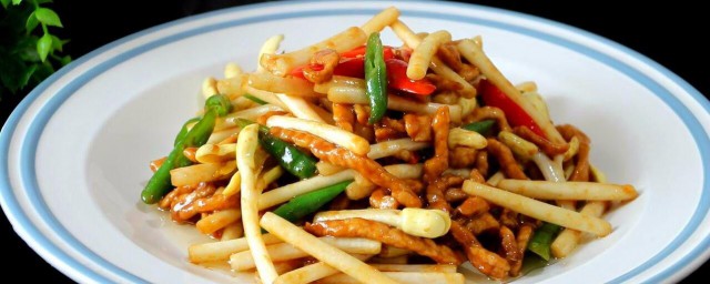 花生芽炒肉片的做法 花生芽炒肉片怎样做