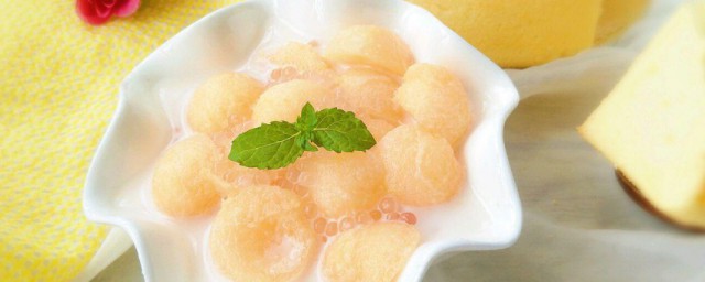 椰汁捞蜜瓜做法次序 怎样制作椰汁捞蜜瓜