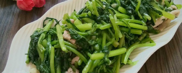肉末皇帝菜做法步骤 肉末皇帝菜的办法