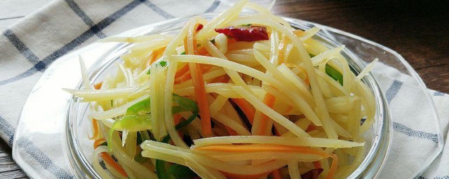 红萝卜土豆丝次序 红萝卜土豆丝的做法及次序