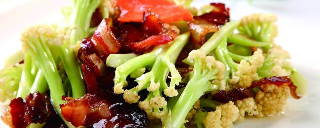 花菜炒咸肉怎样做 花菜炒咸肉的做法