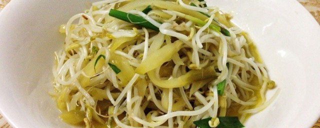 榨菜炒豆芽步骤 如何做榨菜炒豆芽
