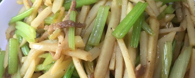 芹菜土豆丝的做法 芹菜土豆丝做法简介
