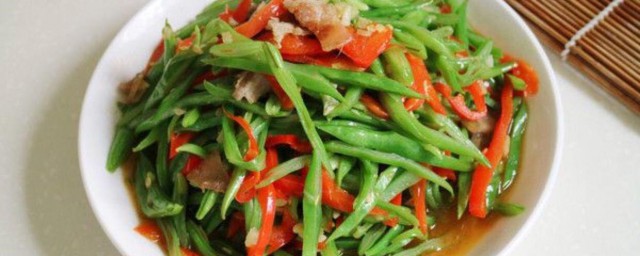 牛肉丝炒四季豆丝的做法 牛肉丝炒四季豆丝的做法简单简介