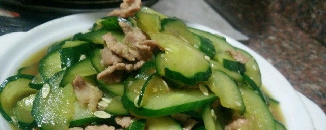 猪肉片黄瓜的做法 猪肉片黄瓜怎样做