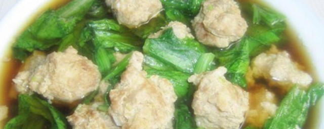 油麦菜汆丸子 油麦菜汆的简单做法
