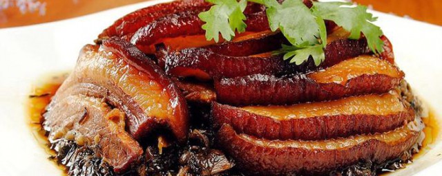 正宗农家梅干菜扣肉怎样做的 梅干菜扣肉怎的做法