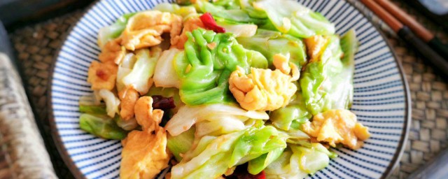包菜炒鸡蛋的做法 包菜炒鸡蛋如何做