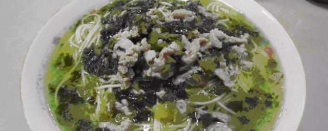 干腌菜汤的制作技巧 家常干腌菜汤的制作技巧