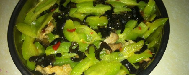 榄菜木耳炒凉瓜 怎样做榄菜木耳炒凉瓜