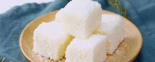 椰奶小方块的做法 怎么做椰奶小方块