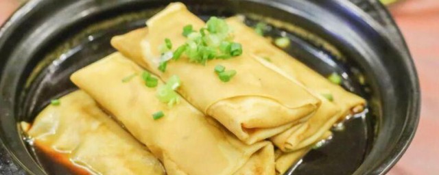 薄百叶肉卷 薄百叶肉卷怎样做