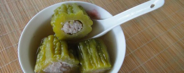 苦瓜酿肉汤 苦瓜酿肉汤的烹饪要领