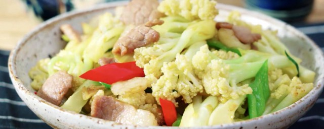 家常菜花炒肉片 怎样做菜花炒肉片