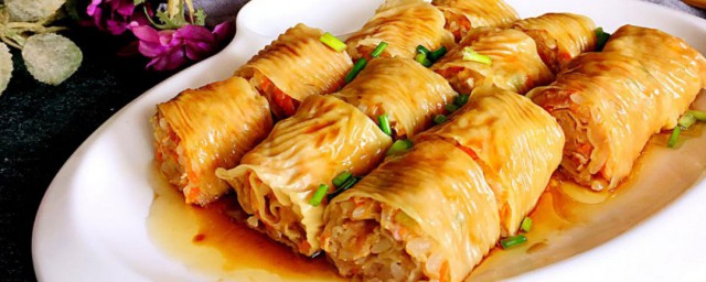 豆皮卷酸菜粉肉如何做 豆皮卷酸菜粉肉做法