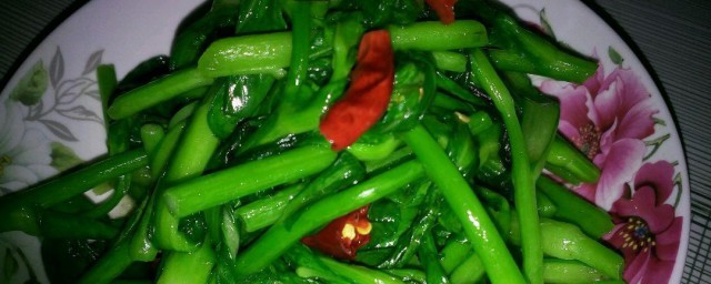 炒油菜家常做法怎样做 炒油菜家常做法次序