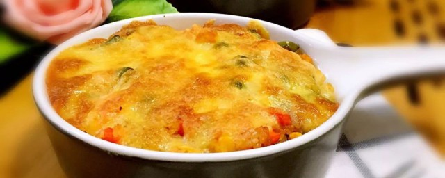 没有青豆如何做芝士焗饭 芝士焗饭的做法
