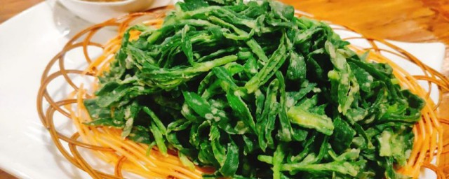 蒸面条菜的做法 怎样做 蒸面条菜