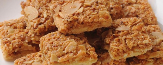杏仁燕麦酥块 杏仁燕麦酥块做法简介