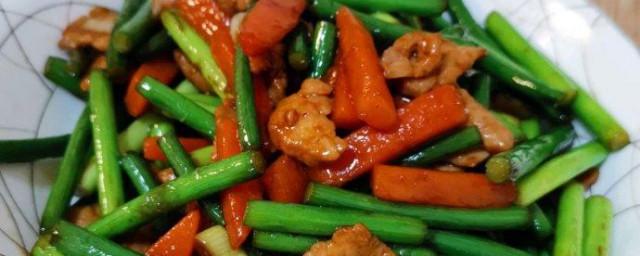 蒜苔炒肉片 蒜苔炒肉片的做法简介