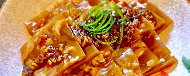 香辣肉皮冻 香辣肉皮冻做法