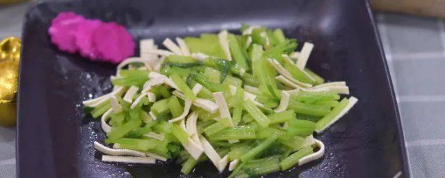 咸肉芥菜炒干丝 咸肉芥菜炒干丝的做法