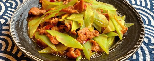 猪肉炒干莴笋片 猪肉炒干莴笋片怎样做