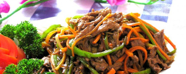 青椒牛柳丝 青椒牛柳丝这道菜有什么功效
