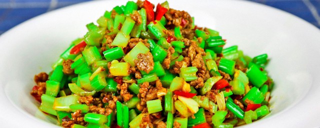 肉末炒芹菜 怎样做肉末炒芹菜