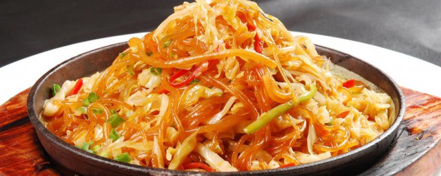 湘菜包菜炒粉丝 怎样做湘菜包菜炒粉丝