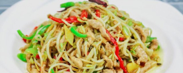 肉爆芽菜怎样做 肉爆芽菜的简单做法