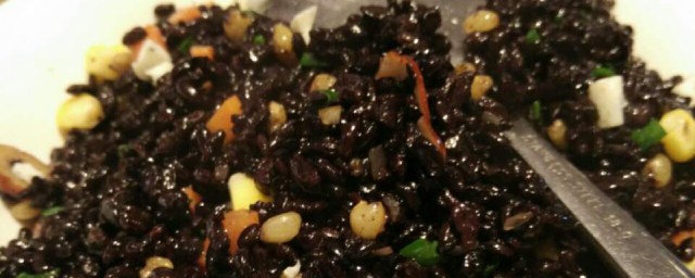 虾仁黑米炒饭 虾仁黑米炒饭做法