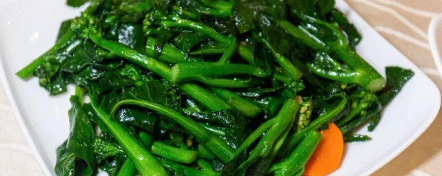 清炒芥兰 清炒芥兰做法简介