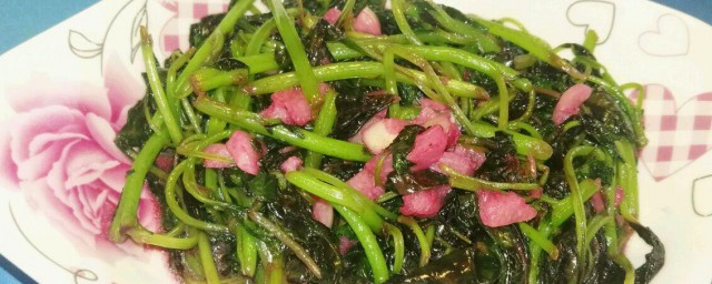 蒜炒红米苋 蒜炒红米苋的做法