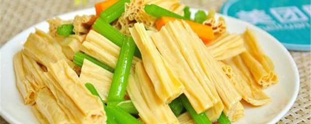 芹菜炒腐竹怎样做 芹菜炒腐竹的做法简介