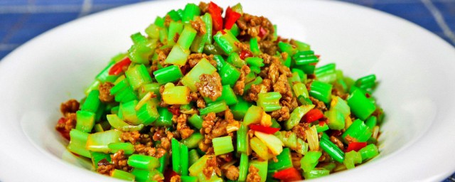 芹菜肉末怎样做 制作芹菜肉末的技巧