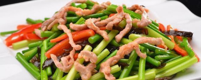 蒜薹炒肉的做法 做蒜薹炒肉的流程